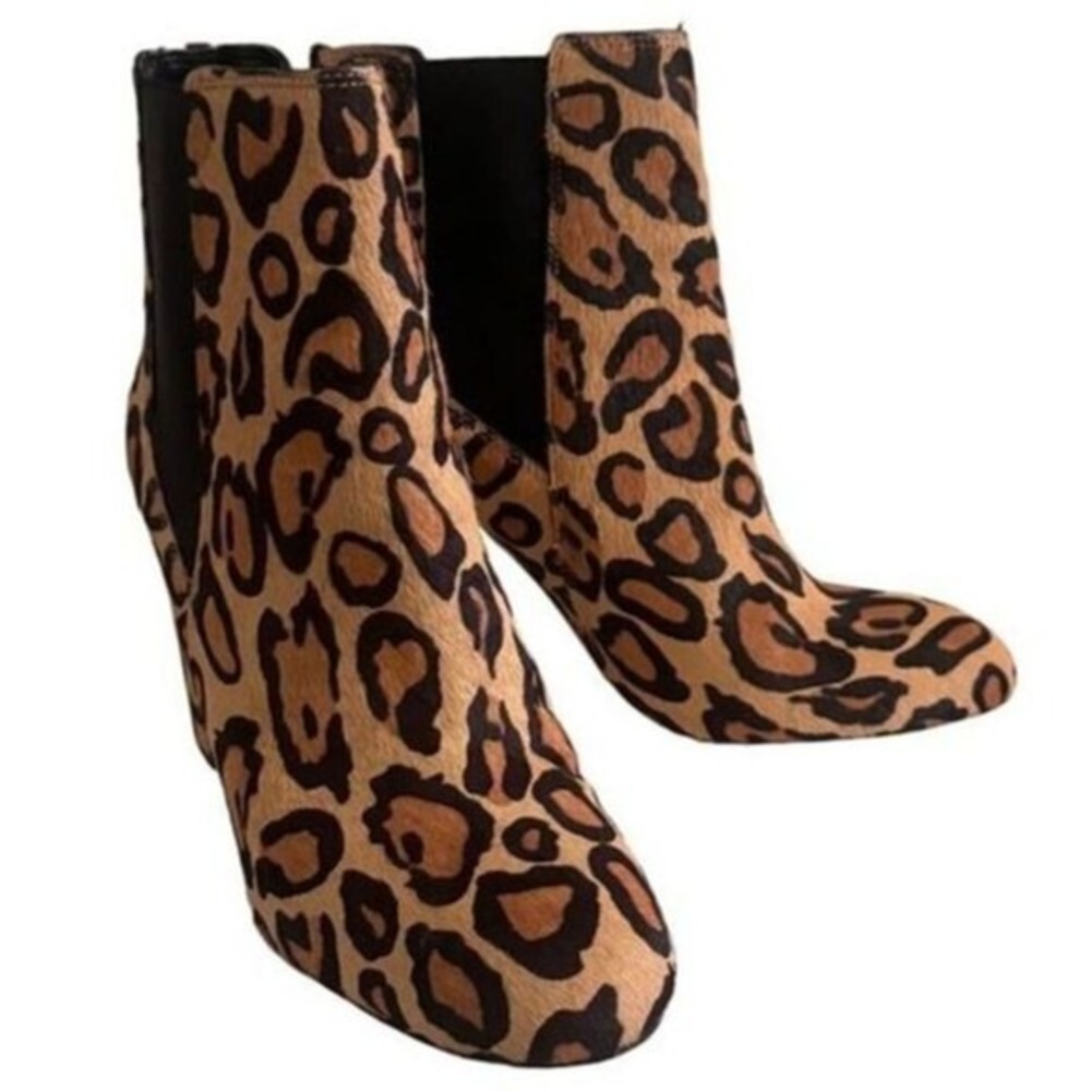 Leopard Print Fur Booties | Womens‎ | Sam Edelman | 8.5 | SKU0235